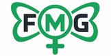 Logo with 'FMG' and 'For My Girls' text on a white background